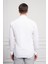 Erkek Beyaz Pamuk Trend Slim Fit Dar Kesim Italyan Yaka Gömlek 5