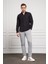 Erkek Siyah Slim Fit Dar Kesim Sert Spor Yaka Gömlek 2
