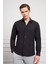 Erkek Siyah Slim Fit Dar Kesim Sert Spor Yaka Gömlek 3