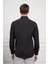 Erkek Siyah Slim Fit Dar Kesim Sert Spor Yaka Gömlek 5
