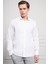Erkek Beyaz Pamuk Trend Slim Fit Italyan Yaka Gömlek 1