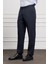 Erkek Lacivert Yünlü Basic Dynamic Fit Rahat Kesim Classic Pantolon 2