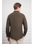Erkek Haki Trend Italyan Yaka Slim Fit Dar Kesim Gömlek 5