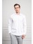 Erkek Beyaz Pamuk Trend Slim Fit Dar Kesim Gömlek 1