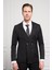 Erkek Siyah Kruvaze Slim Fit Sivri Yaka Takım Elbise 5