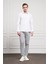 Erkek Beyaz Basic Regular Fit Sert Yaka Cepli Gömlek 2