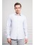 Erkek A. Mavi Pamuk Trend Slim Fit Italyan Yaka Gömlek 1