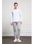 Erkek A. Mavi Pamuk Trend Slim Fit Italyan Yaka Gömlek 2