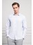 Erkek A. Mavi Pamuk Trend Slim Fit Italyan Yaka Gömlek 3