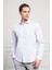 Erkek A. Mavi Pamuk Trend Slim Fit Italyan Yaka Gömlek 4