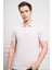 Erkek Gri Basic Polo Yaka Dynamic Fit T-Shirt 1