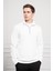 Erkek Ekru Femuarlı Bato Yaka Dynamic Fit Rahat Kesim Sweatshirt 3