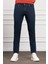 Erkek Lacivert Jean Slim Fit Dar Kesim Pantolon 2