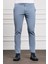 Erkek Mavi Slim Fit Dar Kesim Chino Pantolon 1