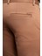 Erkek Camel Slim Fit Dar Kesim Chino Pantolon 4
