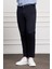 Erkek Lacivert Slim Fit Dar Kesim Chino Pantolon 2
