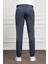Erkek Marine Jogger Slim Fit Dar Kesim Çıtçıtlı Ipli Pantolon 3