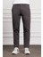 Erkek Füme Dynamic Fit Rahat Kesim Chino Pantolon 1