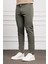 Erkek Yeşil Slim Fit Dar Kesim Chino Pantolon 2