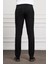 Erkek Siyah Slim Fit Dar Kesim Ipli Jogger Pantolon 3