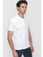 Erkek Beyaz Basic Polo Yaka Dynamic Fit T-Shirt 2