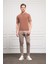 Erkek Taba Trend Polo Yaka Dinamik Fit Rahat Kesim T-Shirt 2