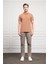 Erkek Vizon Basic Polo Yaka Dynamic Fit T-Shirt 2