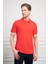 Erkek Kırmızı Basic Polo Yaka Dynamic Fit T-Shirt 1