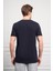 Erkek Lacivert Trend Bisiklet Yaka Dinamik Fit T-Shirt 5