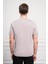 Erkek Açık Gri Basic Bisiklet Yaka Dynamic Fit Pamuk T-Shirt 5