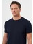 Erkek Lacivert Trend Polo Yaka Classic Regular Fit T-Shirt 3