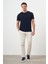 Erkek Lacivert Trend Polo Yaka Classic Regular Fit T-Shirt 4
