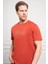 Erkek Tarçın Trend Bisiklet Yaka Pamuk Dinamik Fit T-Shirt 4