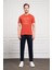 Erkek Tarçın Trend Bisiklet Yaka Dinamik Fit Pamuk T-Shirt 2