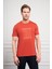Erkek Tarçın Trend Bisiklet Yaka Dinamik Fit Pamuk T-Shirt 3
