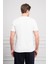 Erkek Ekru Basic Bisiklet Yaka Dynamic Fit Pamuk T-Shirt 5