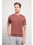 Erkek Kiremit Trend Polo Yaka Dinamik Fit Rahat Kesim T-Shirt 1
