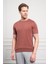 Erkek Kiremit Trend Polo Yaka Dinamik Fit Rahat Kesim T-Shirt 3