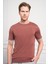 Erkek Kiremit Trend Polo Yaka Dinamik Fit Rahat Kesim T-Shirt 4