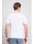 Erkek Beyaz Trend Polo Yaka Dinamik Fit Rahat Kesim T-Shirt 5
