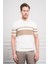 Erkek Ekru Trend Dynamic Fit Rahat Kesim Polo Yaka T-Shirt 1