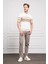 Erkek Ekru Trend Dynamic Fit Rahat Kesim Polo Yaka T-Shirt 2