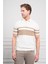 Erkek Ekru Trend Dynamic Fit Rahat Kesim Polo Yaka T-Shirt 3