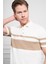 Erkek Ekru Trend Dynamic Fit Rahat Kesim Polo Yaka T-Shirt 5