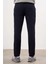 Erkek Lacivert Yazlık Pamuk Yan Cep Slim Fit Chino Pantolon 3