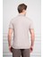 Erkek Bej Trend Merserize Düz Düğmeli Yaka Dynamic Fit T-Shirt 5