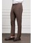 Erkek Kahve Basic Slim Fit Classic Pantolon 2