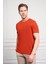 Erkek Kiremit Trend Bisiklet Yaka Dinamik Fit T-Shirt 3