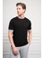 Erkek Siyah Trend Polo Yaka Dinamik Fit Rahat Kesim T-Shirt 4