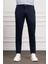 Erkek Lacivert Slim Fit Chino Pantolon 1